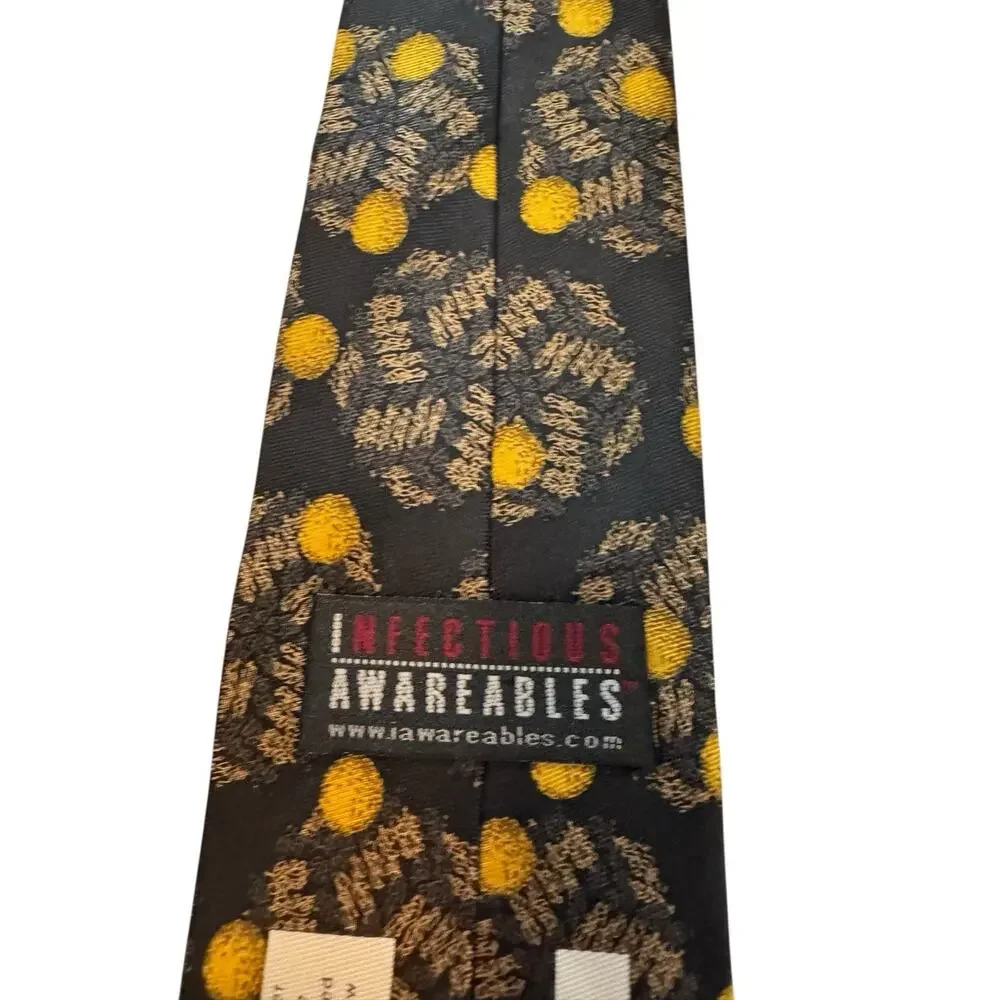 Infectious Awareable West Nile Virus Vintage Medical Novelty Necktie 100% Silk